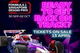 王者归来！停赛两年后F1新加坡大奖赛重开，4月13日开始抢票啦图片