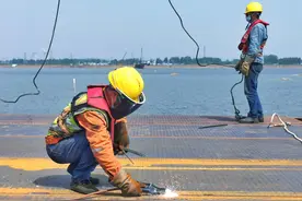 焦唐高速公路（汝方段）沙河特大桥开始施工图片