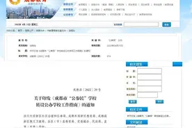 重磅！成都发布“公参民”学校转设公办学校工作指南图片