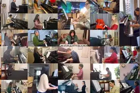 40位钢琴音乐人接力合奏《明天会更好》，祝福明天的上海图片