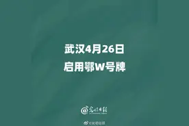 武汉4月26日启用鄂W号牌图片