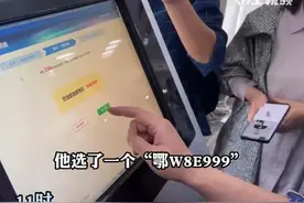 刚刚，第一个鄂W号牌诞生图片