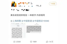 国内不少人收到奇怪的数字短信！破案了图片