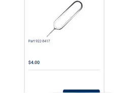 苹果上线自助维修服务，取卡针售价26元，SIM卡托售价47元图片