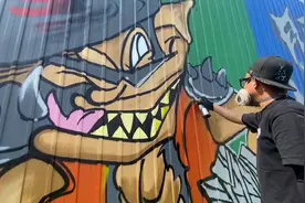 拾光｜无限可能！济南小伙用涂鸦“描绘”精彩人生图片