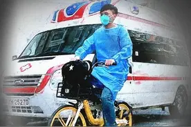 致敬！过去的一个月，他们在上海马路上骑车飞奔……图片