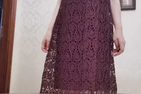 年年有鱼：精致好看的女士钩针宽松版连衣裙（有编织图解）图片