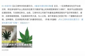 平台回应“童装T恤图案被指为大麻叶”：已和品牌方取消合作视频封面