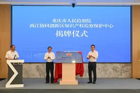 重庆市人民检察院两江协同创新区知识产权检察保护中心揭牌成立图片