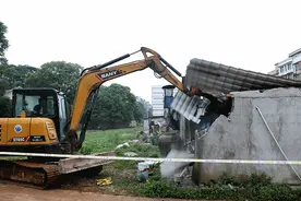 望城开展雷锋大道高校周边居民自建房拆违图片