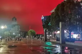 福州上空出现“红色天象”，专家：和此前浙江舟山情况类似图片