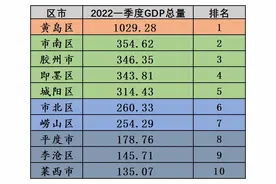 透视青岛十区市一季度GDP，两年平均增速更显疫情之下经济“韧性十足”图片