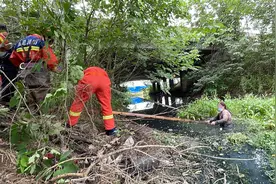 女子身陷泥潭“无法自拔”，消防员紧急营救图片