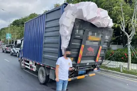 货车超高超长超危险，必须严查图片