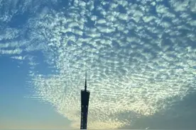 绝美！广州晚霞邂逅鱼鳞云，你拍到了吗？图片