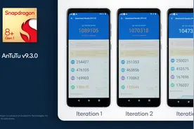 安兔兔跑分高达108万 第一代骁龙8+移动平台性能测试图片