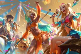 变身黑皮辣妹！《LOL》泳池派对新皮肤预览 原画公布图片