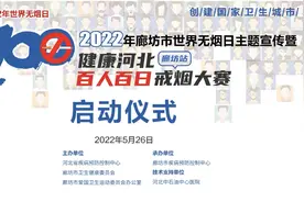 2022健康河北（廊坊站）“百人百日”戒烟大赛正式启动图片