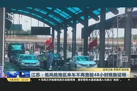 江苏：低风险地区来车不再查验48小时核酸证明视频封面