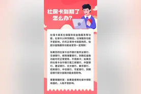 社保卡快到期了，咋办？！图片