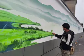 谷城县城关镇农村墙绘融入传统文化图片