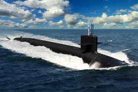 美军下一代战略核潜艇首艇铺设龙骨图片