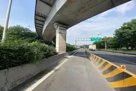 桥下加装“安全臂”，南洲立交独柱墩专项整治工程完工图片