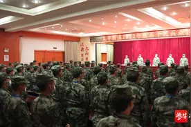 报告！苏州太平街道基干民兵集合完毕，接受点验图片