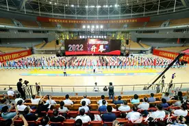 山东省第八届职工运动会开幕图片