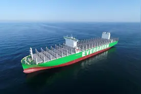 海上巨无霸！中国首艘全球最大超大型集装箱船交付图片