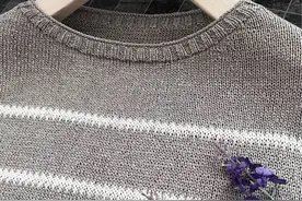 平行线：简约百搭款女士夏季套头衫（有编织图解）图片