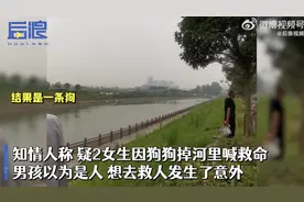 女子喊救命竟是狗落水，16岁男孩疑被误导下河救“人”失联图片