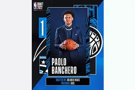 班切罗成为NBA选秀状元加入魔术，雷霆榜眼签拿下霍姆格伦图片