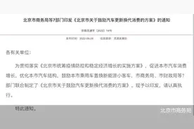 车龄六年分界线，设8000元、1万元两档 北京新能源车置换补贴细则来了图片