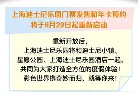 上海迪士尼乐园将于6月30日恢复运营图片