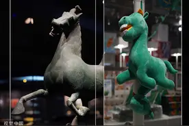 甘肃省博物馆“马踏飞燕”文创毛绒玩具走红网络图片