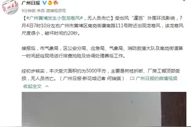 广州黄埔发生小型龙卷风：经初步核实无人员伤亡图片