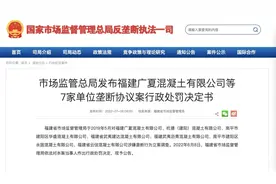 福建查处混凝土垄断协议案：罚款约1583万！曾有股东被打图片