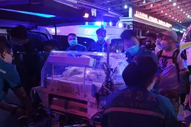 内蒙→河南，三斤半早产儿跨四省千里成功转院图片