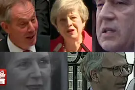 珍贵历史视频：历任英国首相辞职瞬间，布莱尔最轻松，梅姨最悲情图片