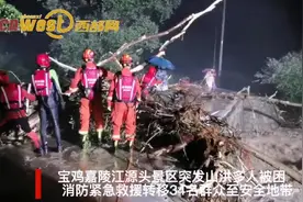 视频丨直击救援现场：宝鸡嘉陵江源头景区突发山洪多人被困图片