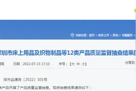 2021年深圳市床上用品及织物制品等12类产品质量监督抽查结果发布图片