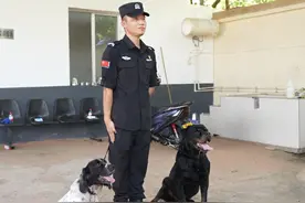 “战友”再见！长沙两只警犬退役，训导员头一晚偷偷哭了图片