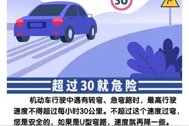 这种路段，时速超过30就危险图片