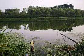 夜钓上庄水库，遭遇暴雨袭击图片
