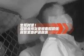 女童被毒蛇咬伤，深圳龙岗民警15分钟送医急救图片