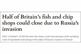 成本飙升，英国近半炸鱼薯条店或被迫关闭图片