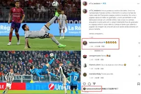 👀Factos梗球迷号对比梅西C罗倒钩，C罗姐姐点赞并评论鼓掌表情图片