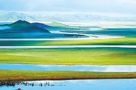 甘南：黄河九曲中的首曲倒流图片