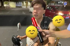 男子半夜醉驾，还载着一家四口图片